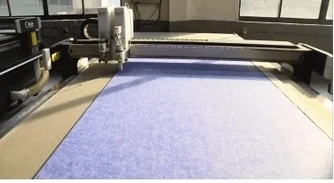CNC cutting and engraving of PET acoustic panels