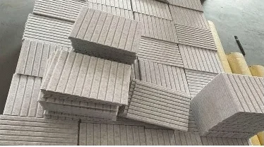 CNC cutting and engraving of PET acoustic panels
