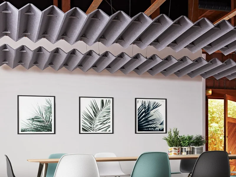 Suspended PET Acoustic Baffles for Better Sound Control